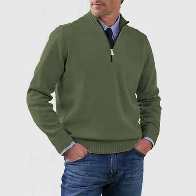 DERRICK™|MAGLIONE CON MEZZA ZIP