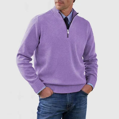 DERRICK™|MAGLIONE CON MEZZA ZIP