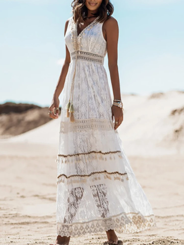 Emerson - Drawstring Boho Dress