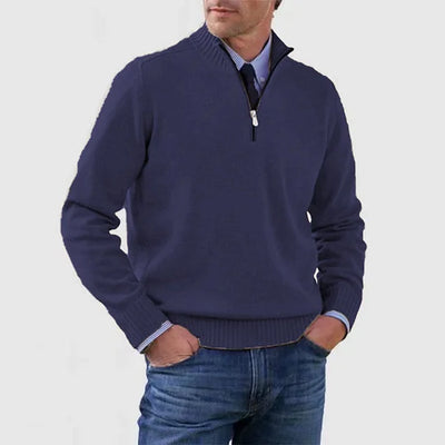 DERRICK™|MAGLIONE CON MEZZA ZIP