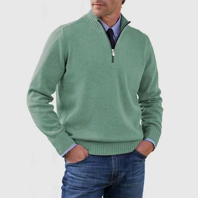 DERRICK™|MAGLIONE CON MEZZA ZIP