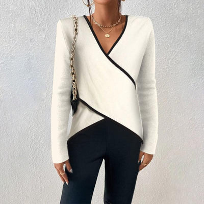 Yzabelle – Maglione con Rifinitura a Contrasto