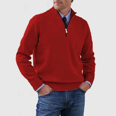 DERRICK™|MAGLIONE CON MEZZA ZIP