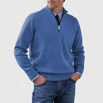 DERRICK™|MAGLIONE CON MEZZA ZIP