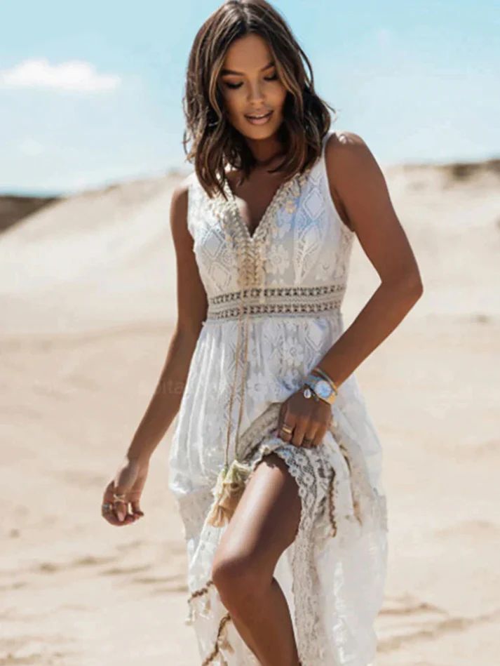Emerson - Drawstring Boho Dress