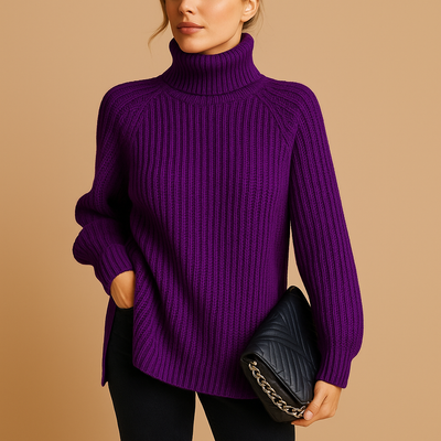 Coltrui met zachte textuur en minimalistisch design voor dames | Jinte