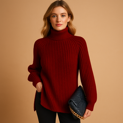 Coltrui met zachte textuur en minimalistisch design voor dames | Jinte