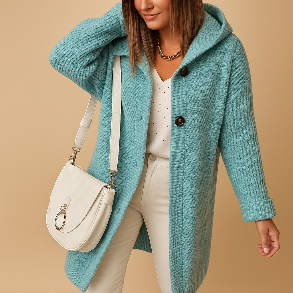 Comfortabel open damesvest met tijdloze pasvorm | Lina