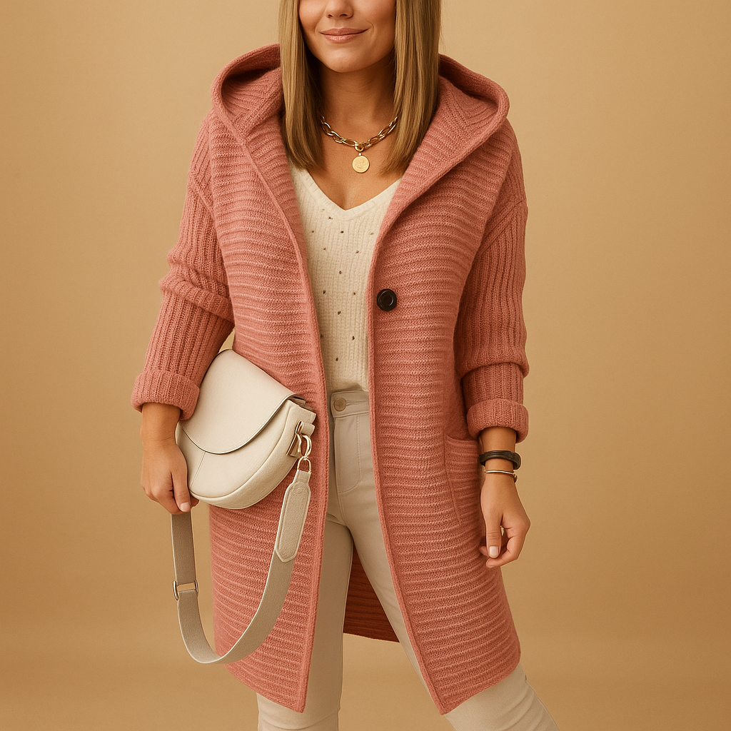 Comfortabel open damesvest met tijdloze pasvorm | Lina