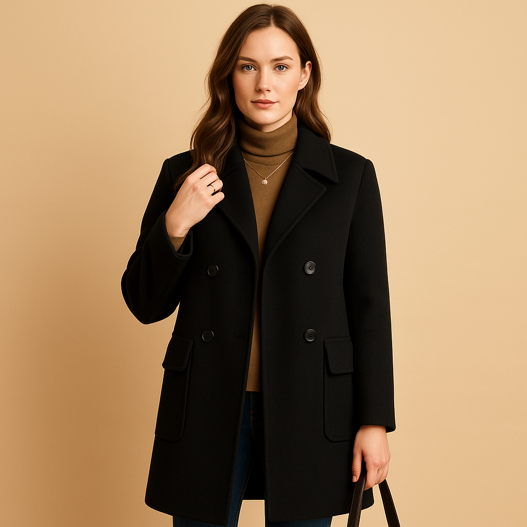 Elegante lange mantel voor dames | Yfke