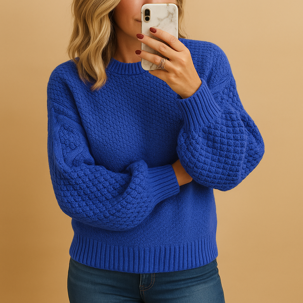 Elegante warme trui met comfortabele pasvorm voor dames | Isabelle