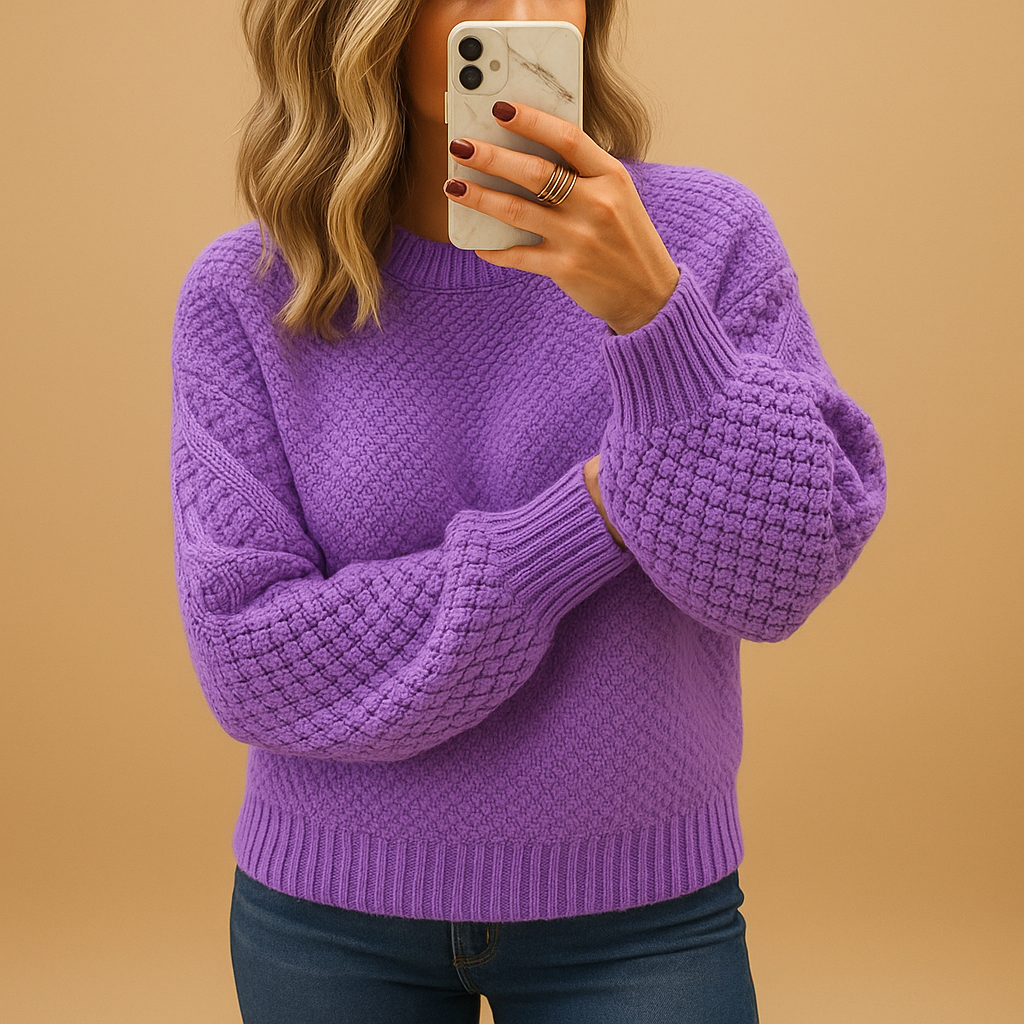 Elegante warme trui met comfortabele pasvorm voor dames | Isabelle