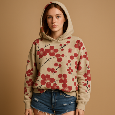 Gebloemde hoodie trui voor dames | Lianne