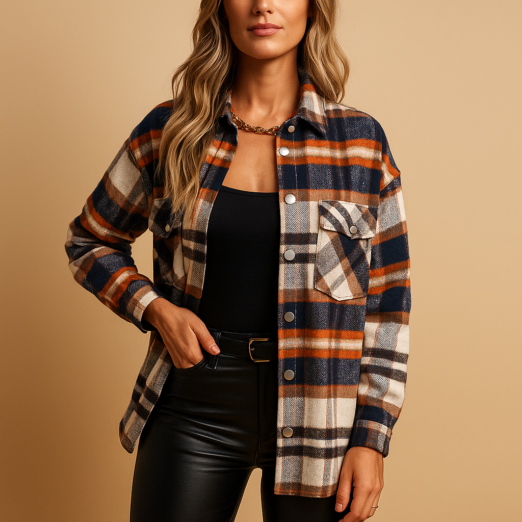 Geruit warm jack voor dames | Marit