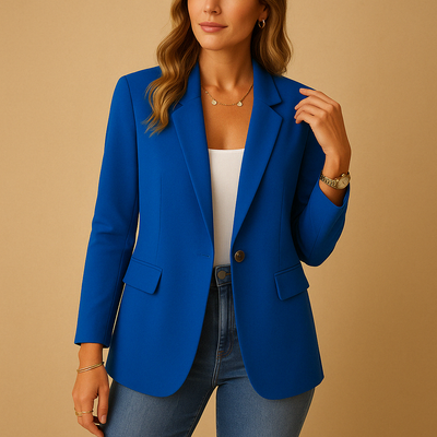 Getailleerde blazer met comfortabele pasvorm voor dames | Yara