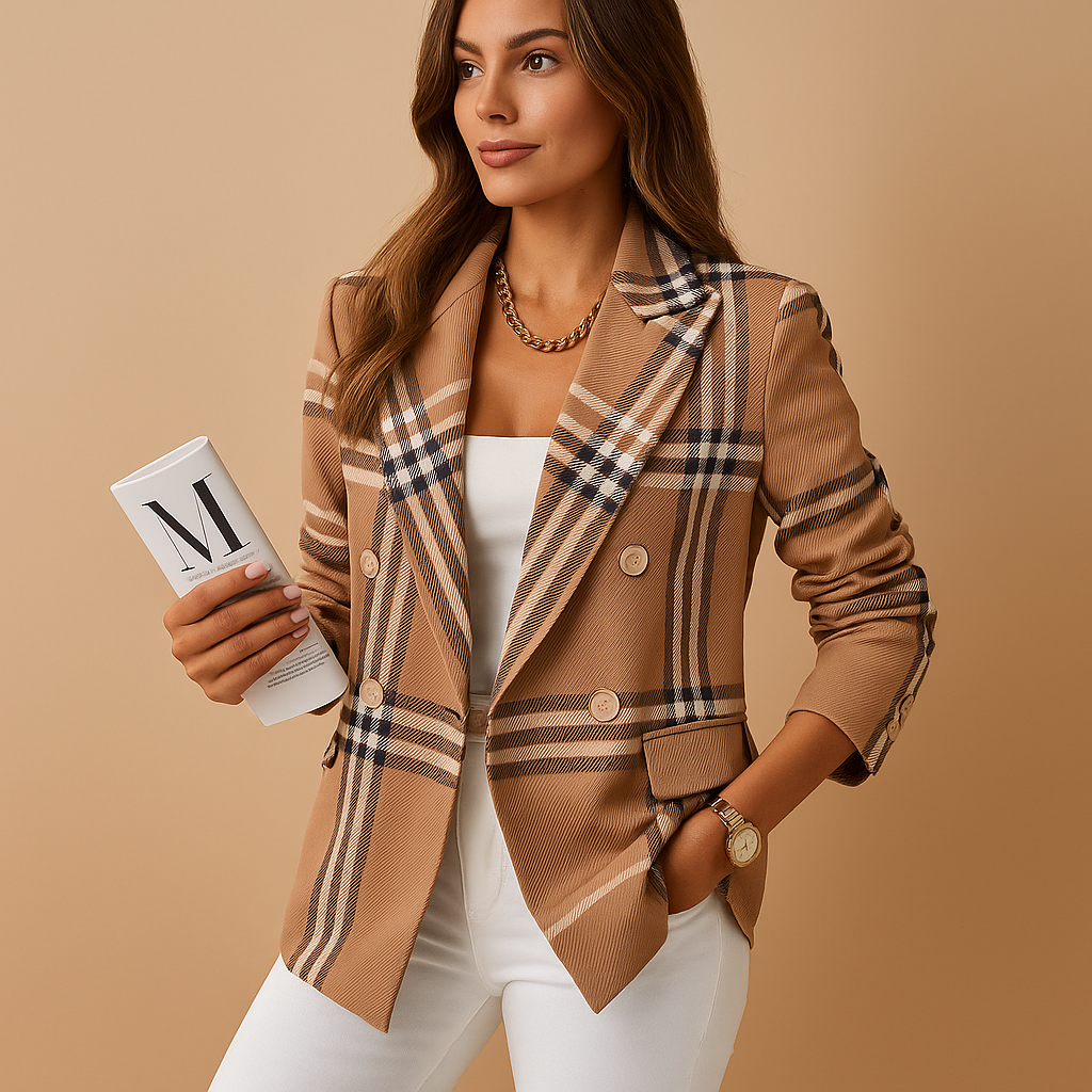 Getailleerde blazer met elegante details voor dames | Renée