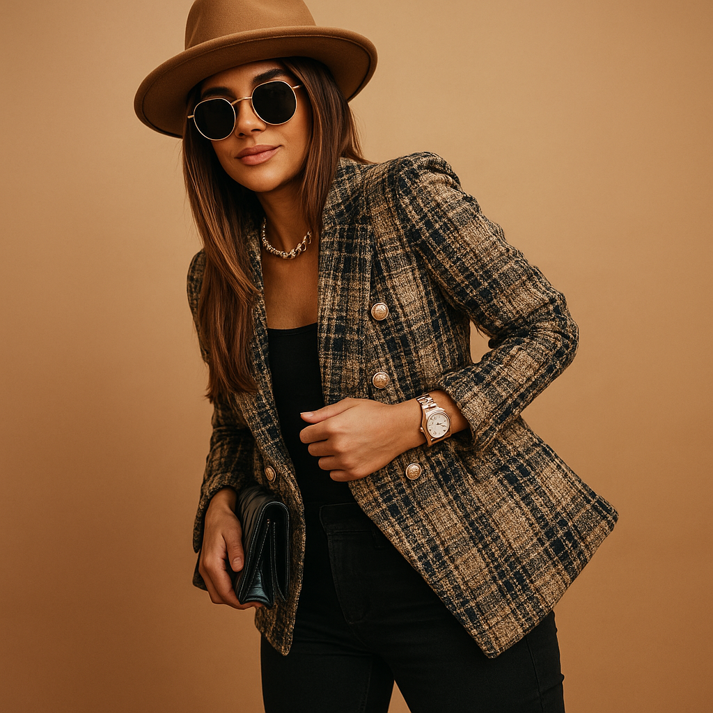 Getailleerde blazer met elegante snit voor dames | Tessa