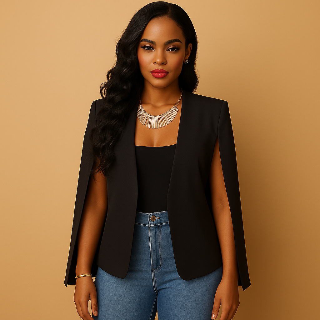 Getailleerde damesblazer met elegante schouderdetails | Isabelle