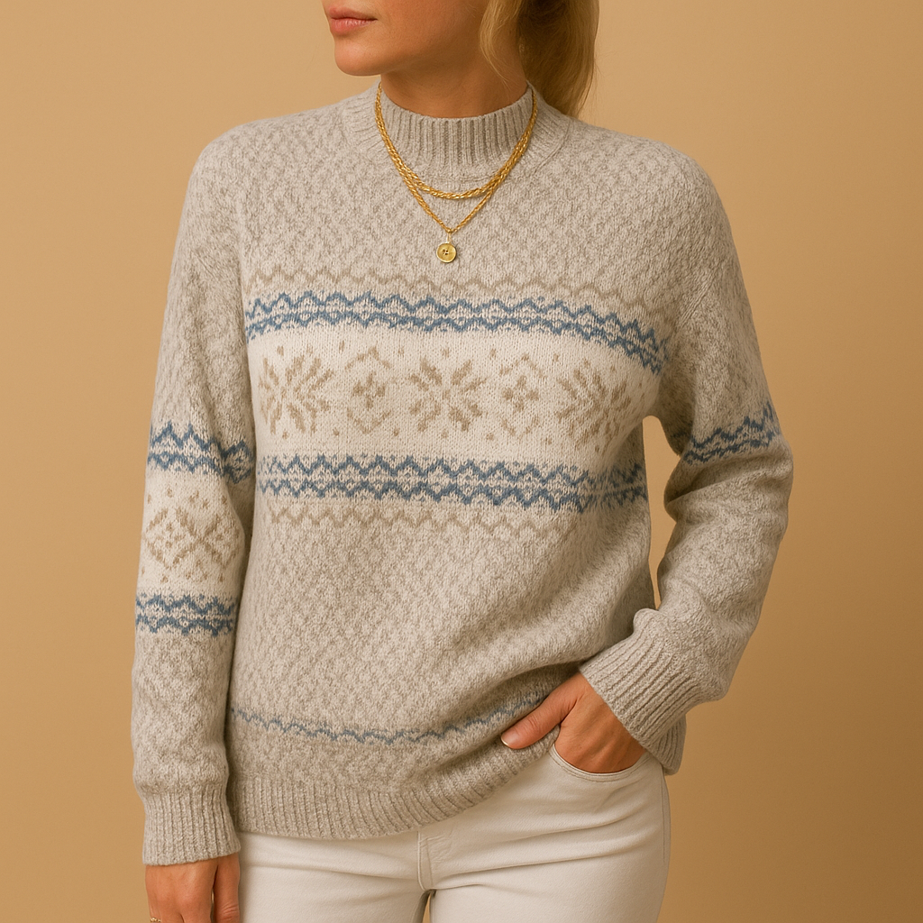 Kersttrui met feestelijke print voor dames | Lotte