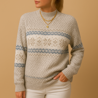 Kersttrui met feestelijke print voor dames | Lotte