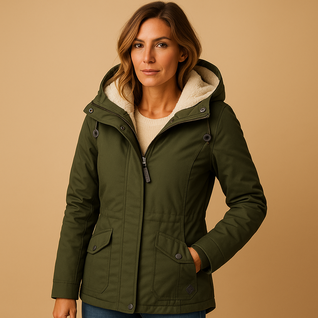 Lange elegante winterjas voor dames | Marise