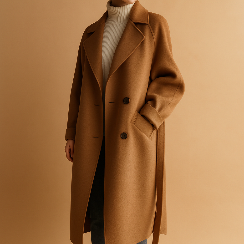 Lange elegante winterjas voor dames | Veerle