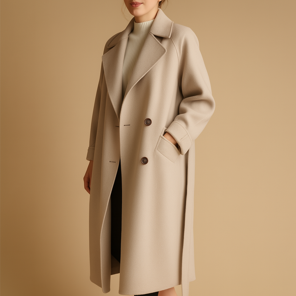 Lange elegante winterjas voor dames | Veerle