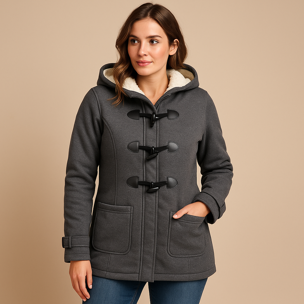 Lange winterjas met capuchon voor dames | Marije