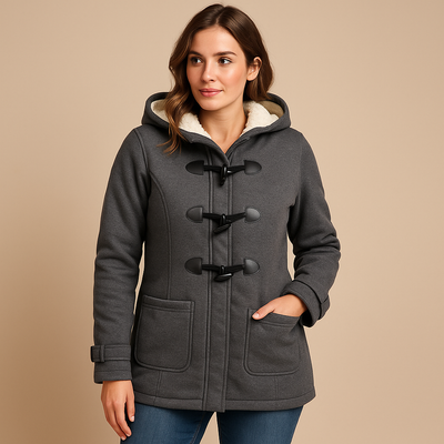 Lange winterjas met capuchon voor dames | Marije