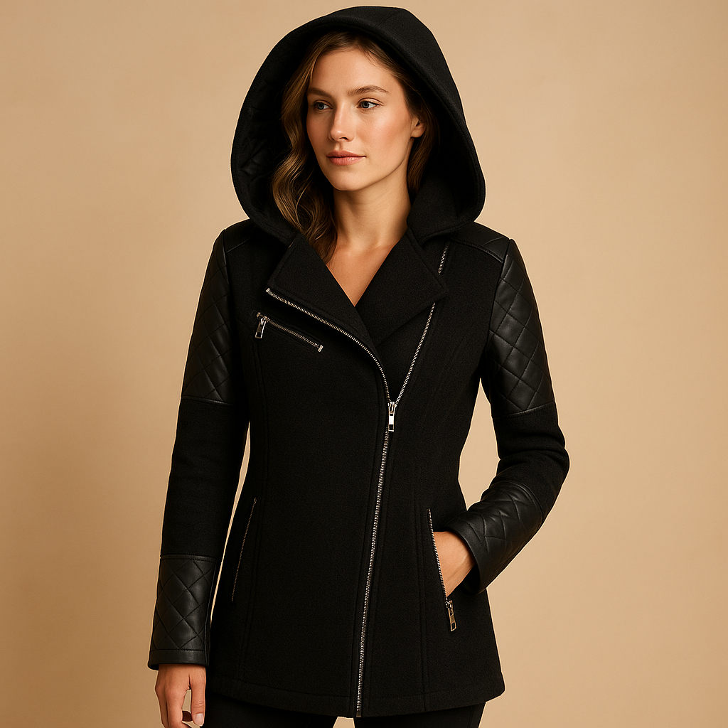 Lange winterjas met capuchon voor dames | Lotte