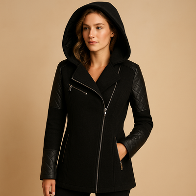 Lange winterjas met capuchon voor dames | Lotte