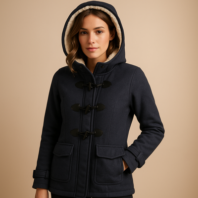 Lange winterjas met capuchon voor dames | Marije