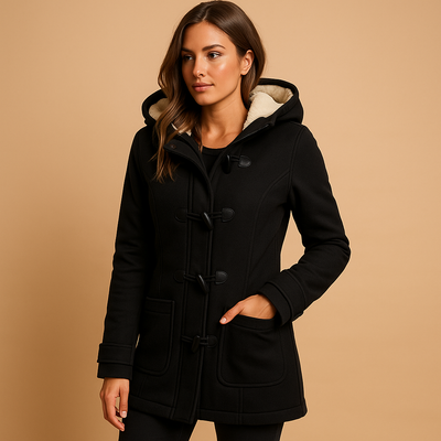 Lange winterjas met capuchon voor dames | Marije