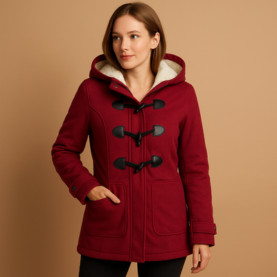 Lange winterjas met capuchon voor dames | Marije
