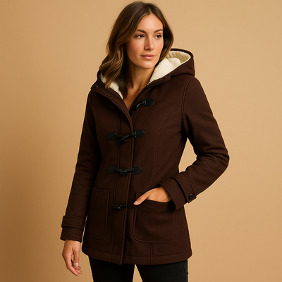 Lange winterjas met capuchon voor dames | Marije