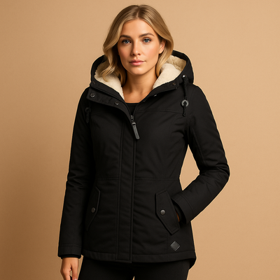 Lange winterjas met elegante snit voor dames | Manon