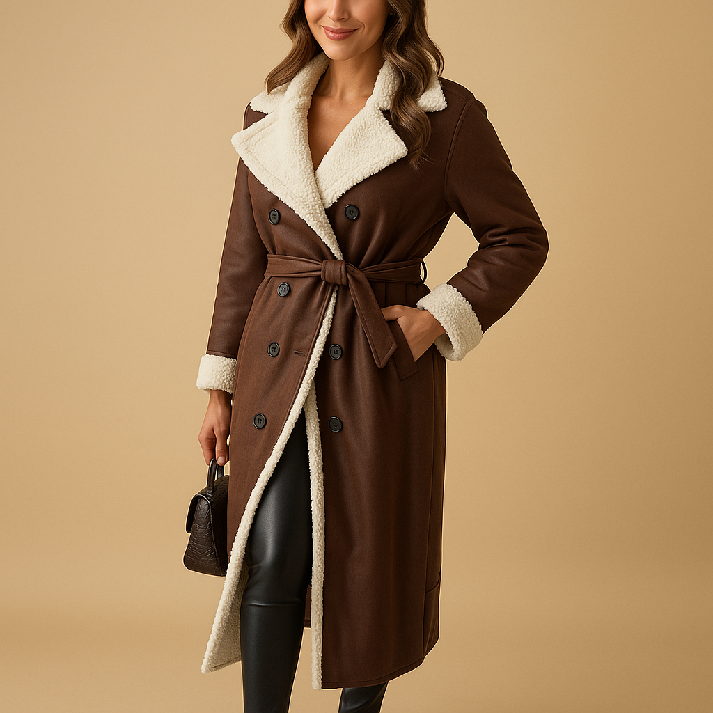 Lange winterjas met voering voor dames | Marlies