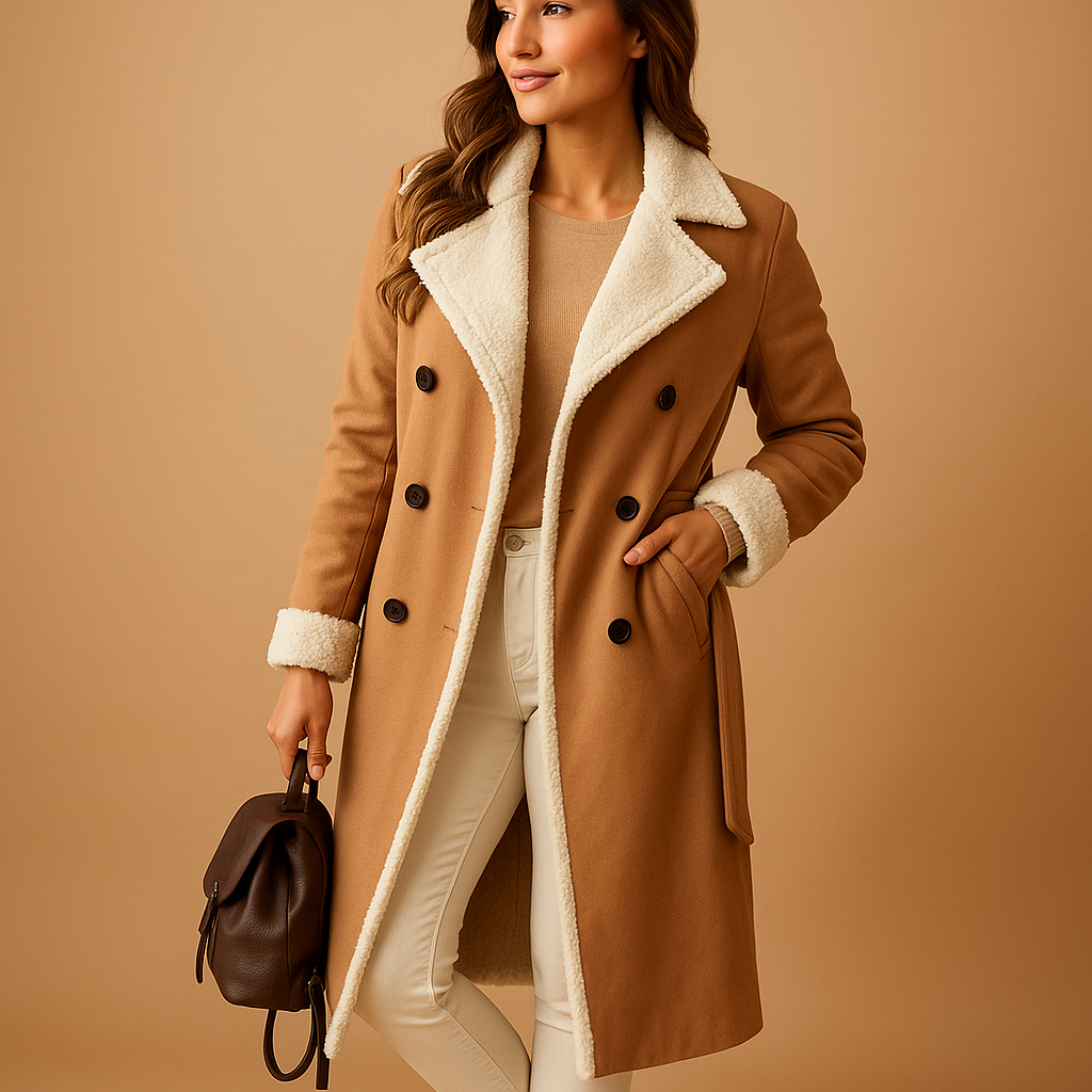 Lange winterjas met voering voor dames | Marlies