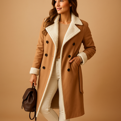 Lange winterjas met voering voor dames | Marlies