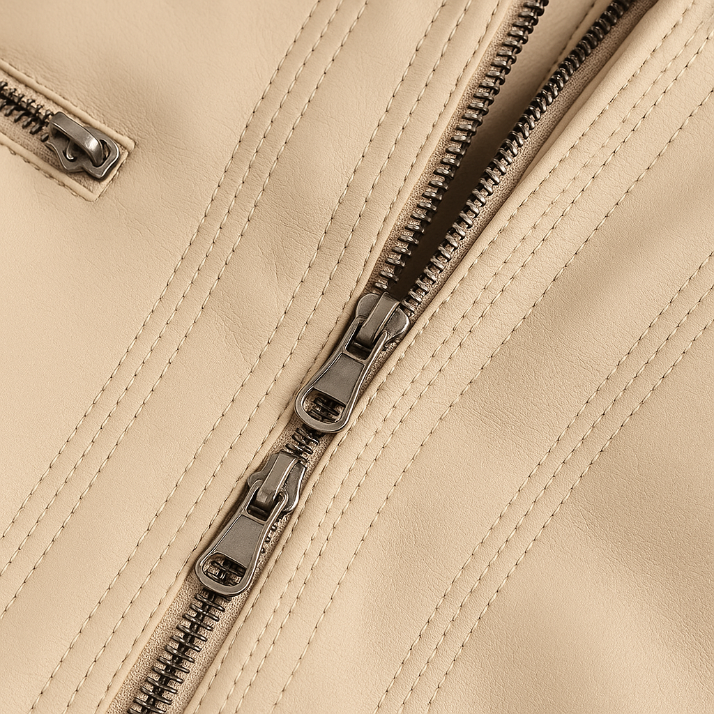 Leren jas met capuchon voor dames | Anouk