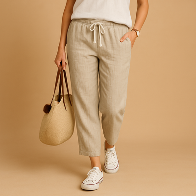 Lichtgewicht ademende broek voor dames met flexibele pasvorm | Jill