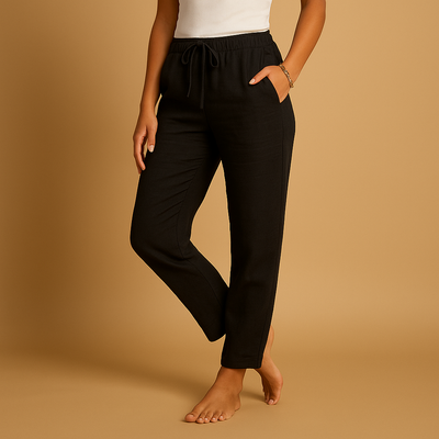 Lichtgewicht broek met elastische taille voor dames | Femke