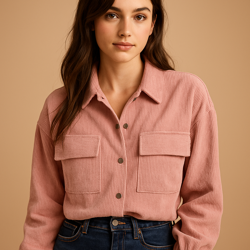 Lichtgewicht zomerjack van corduroy voor dames | Lianne