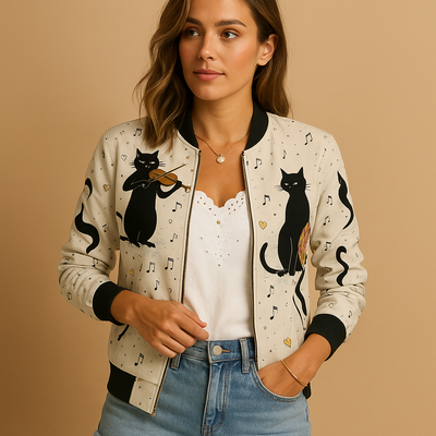 Lichtgewicht zomerjas met print voor dames | Nienke