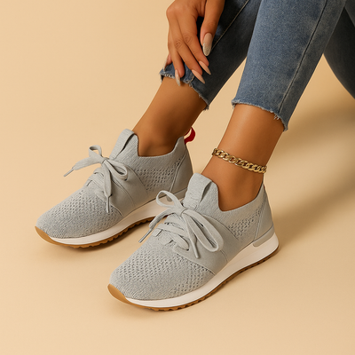 Luchtige veterschoenen van mesh voor dames | Elvira