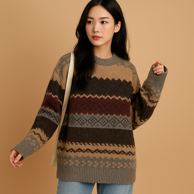 Oversized gebreide trui voor dames | Veerle