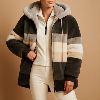 Oversized vintage gebreid jack met zakken voor dames | Lianne