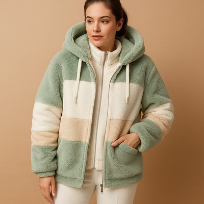Oversized vintage gebreid jack met zakken voor dames | Lianne