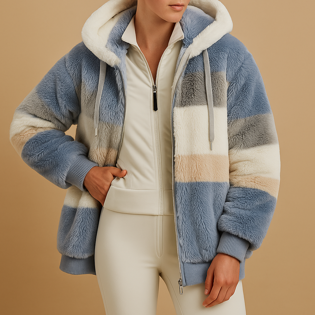 Oversized vintage gebreid jack met zakken voor dames | Lianne