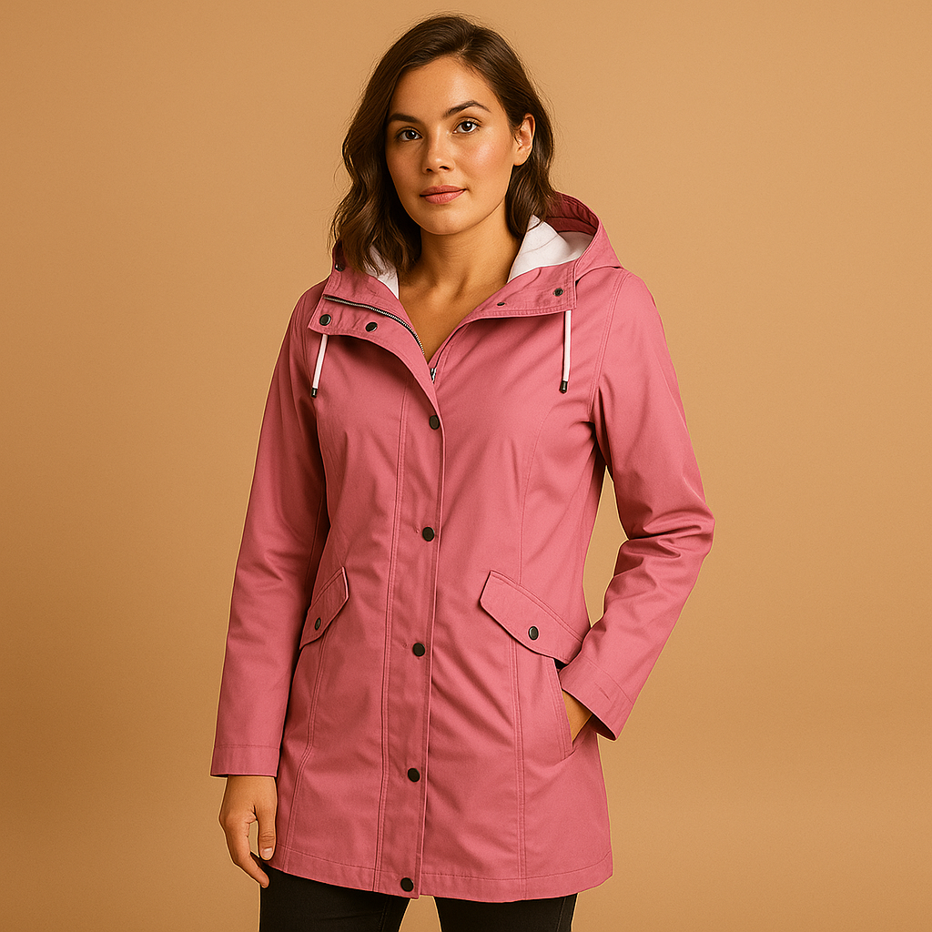 Transparante regenjas met capuchon voor dames | Evelien